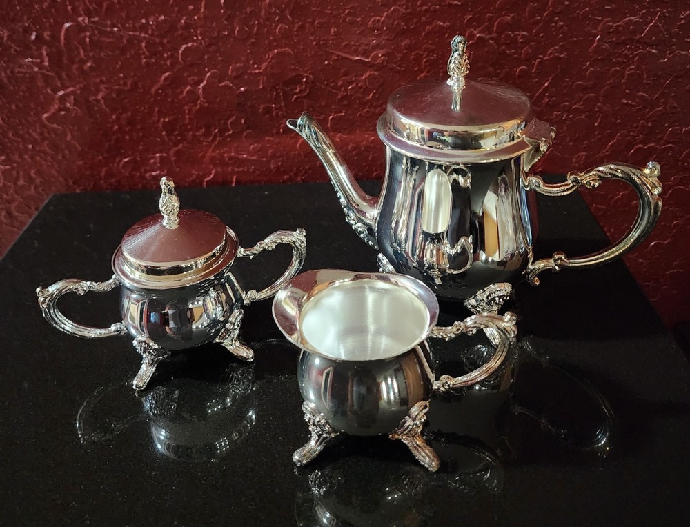 Silverplated Mini Coffee Set with Tray