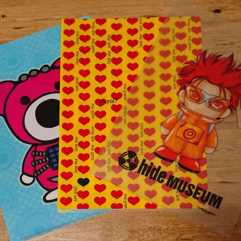 hide♡3piece clear file set + bonus included
