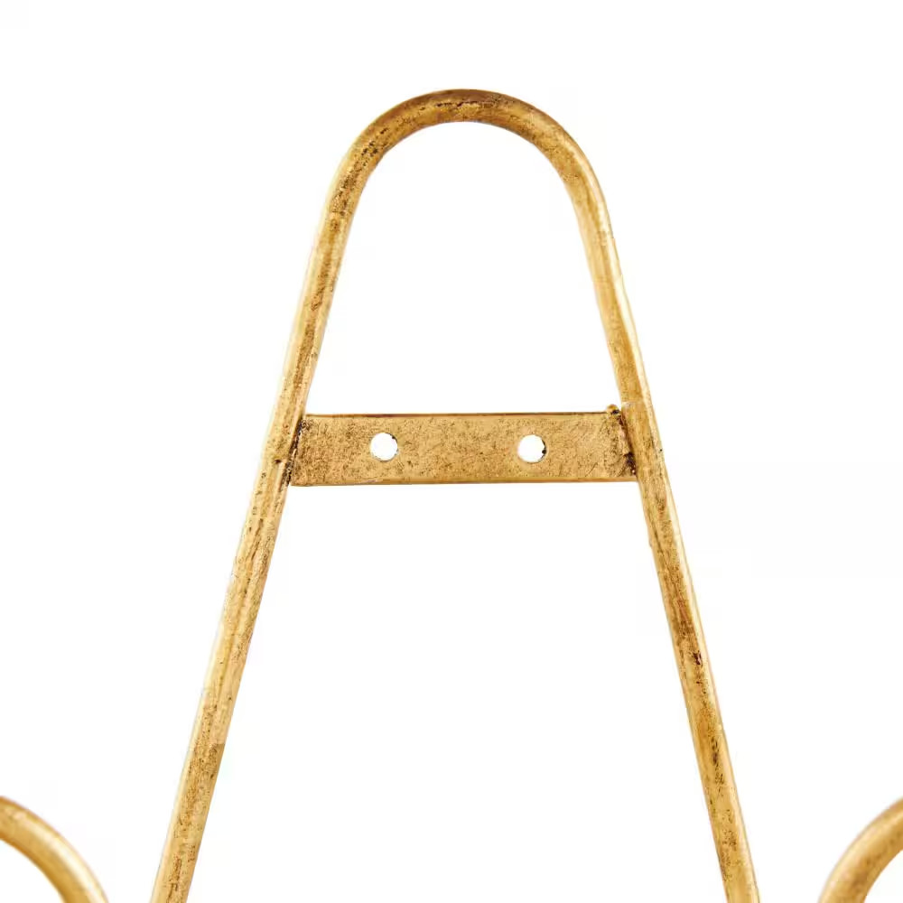 Gold Metal Tabletop and Hanging Wall Rack Display Scroll Easel (3-Pack)