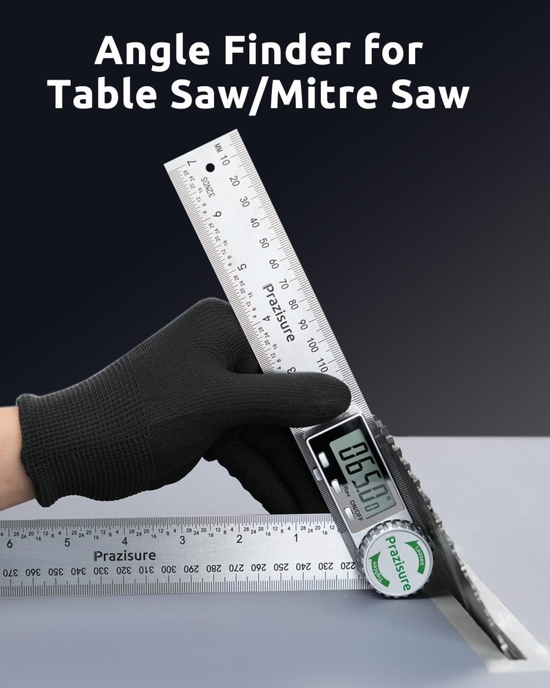 Digital Angle Finder Protractor, 7inch Professional Angle Measuring Tool for ...