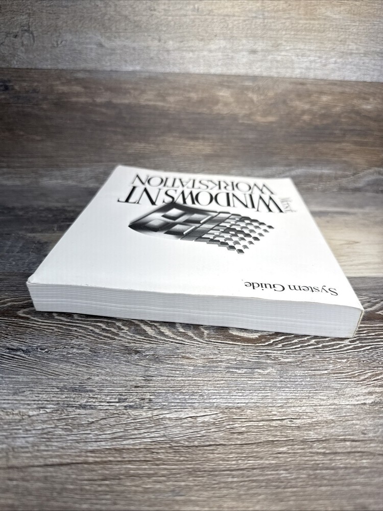 Microsoft Windows NT Workstation System Guide Version 3.5 Manual 1994 Vintage-VG