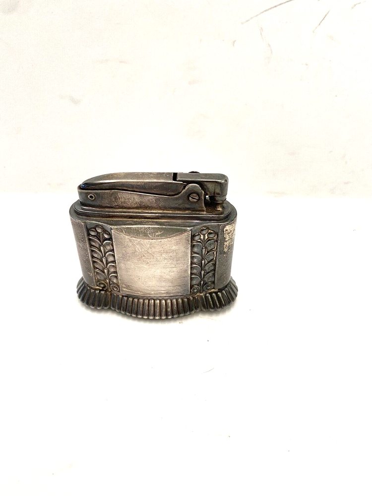 VINTAGE ART DECO RONSON DIANA SILVERPLATED TABLE LIGHTER