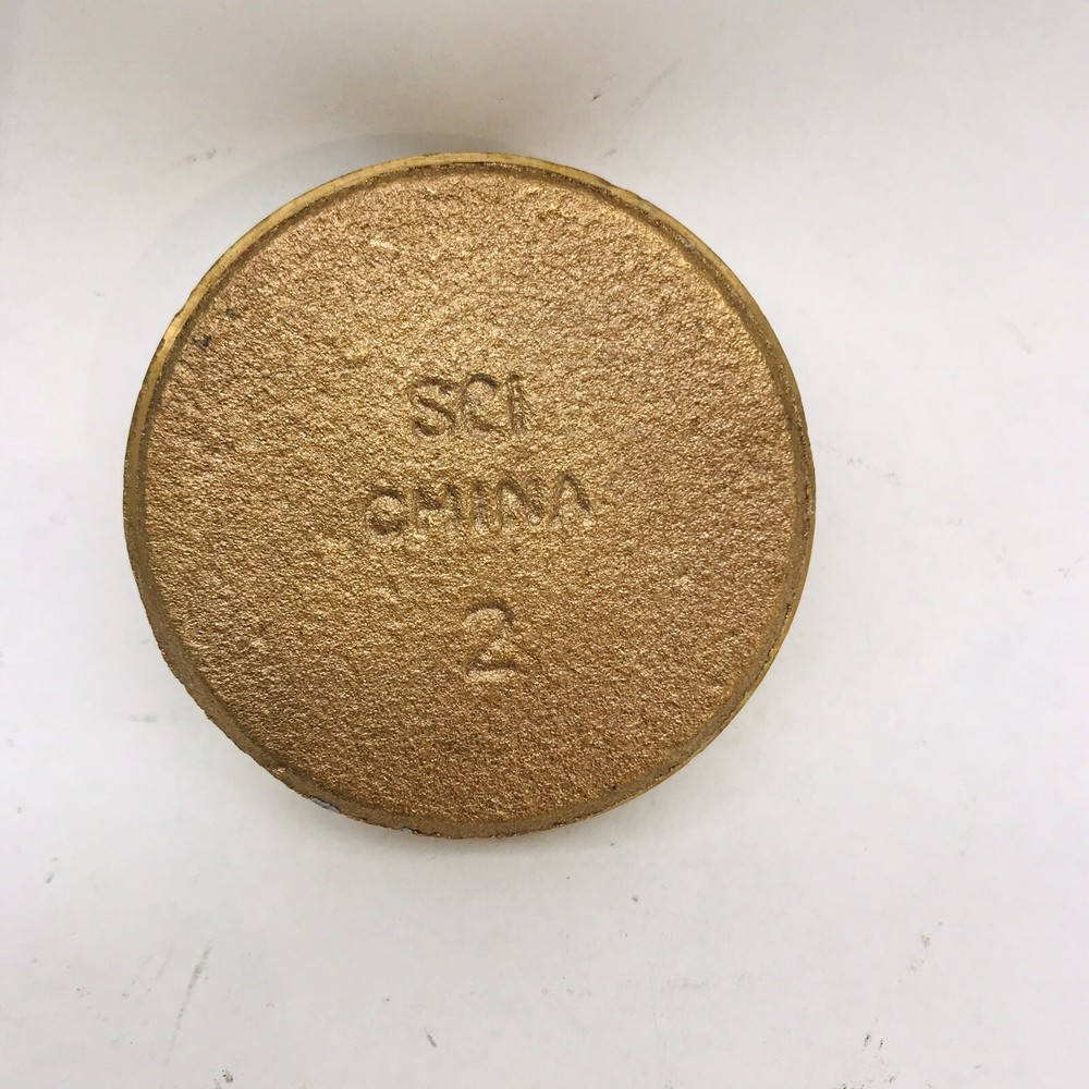 LOT OF 10 SCI 2" CLEAN-OUT PLUG - SOLID BRASS COVER, SQUARE DRAIN ACCESS