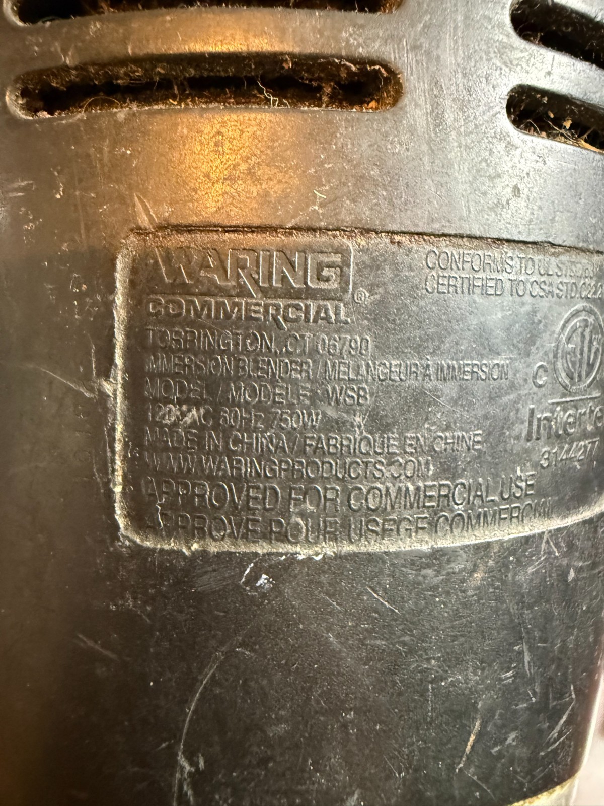 Waring Big Stik 16" Heavy Duty Immersion Blender Commercial Stick Mixer