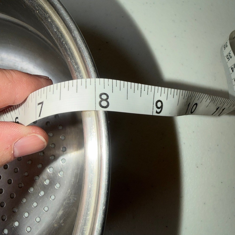 Saladmaster 8" Double Boiler Steamer Insert Strainer Colander Stainless Steel