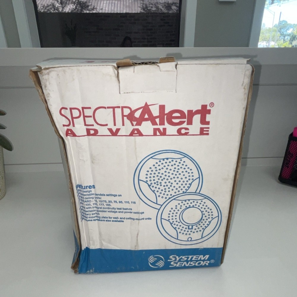System Sensor SPCR SpectrAlert Advance Ceiling Speaker - Red - New - Box Worn