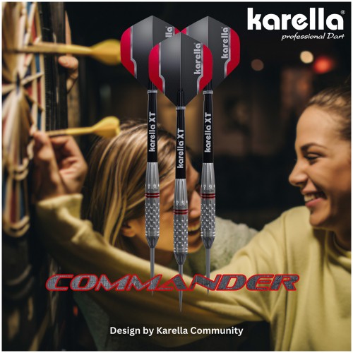 Karella Commander Soft Darts - Silver - 90% Tungsten - 19g