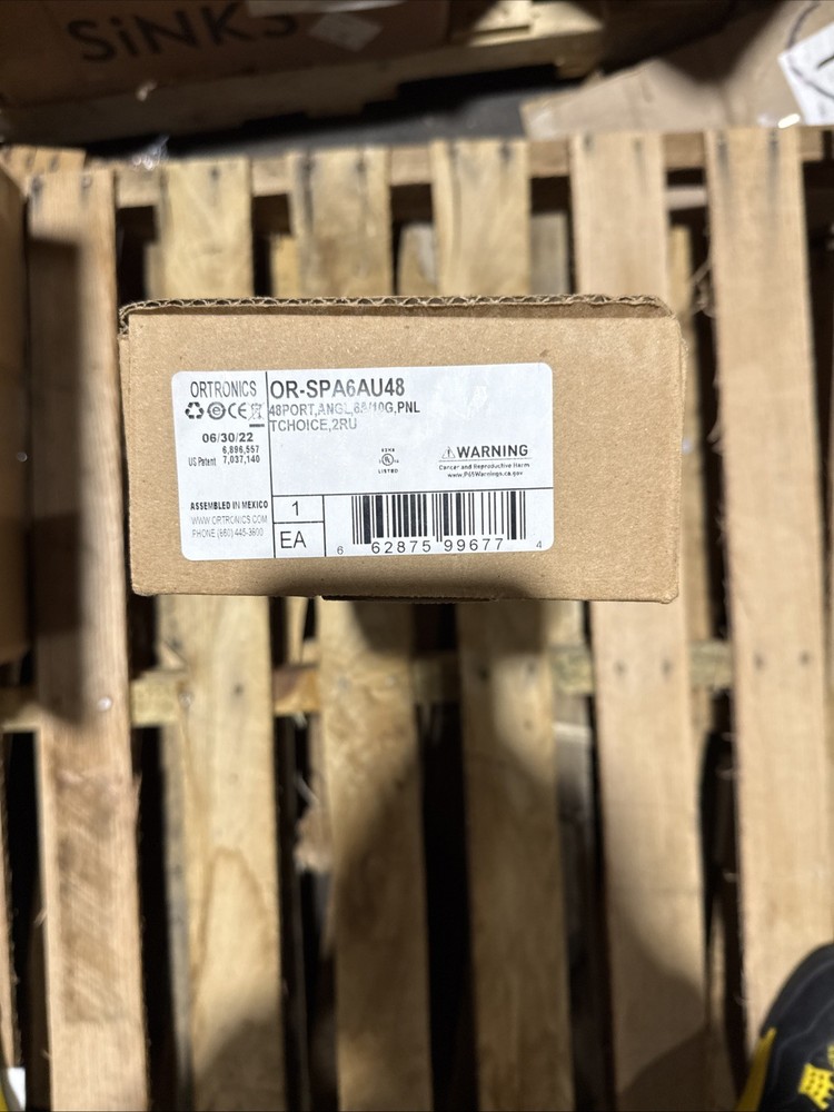 Ortronics CAT6A Angled 48 Port Patch Panel OR-SPA6AU48