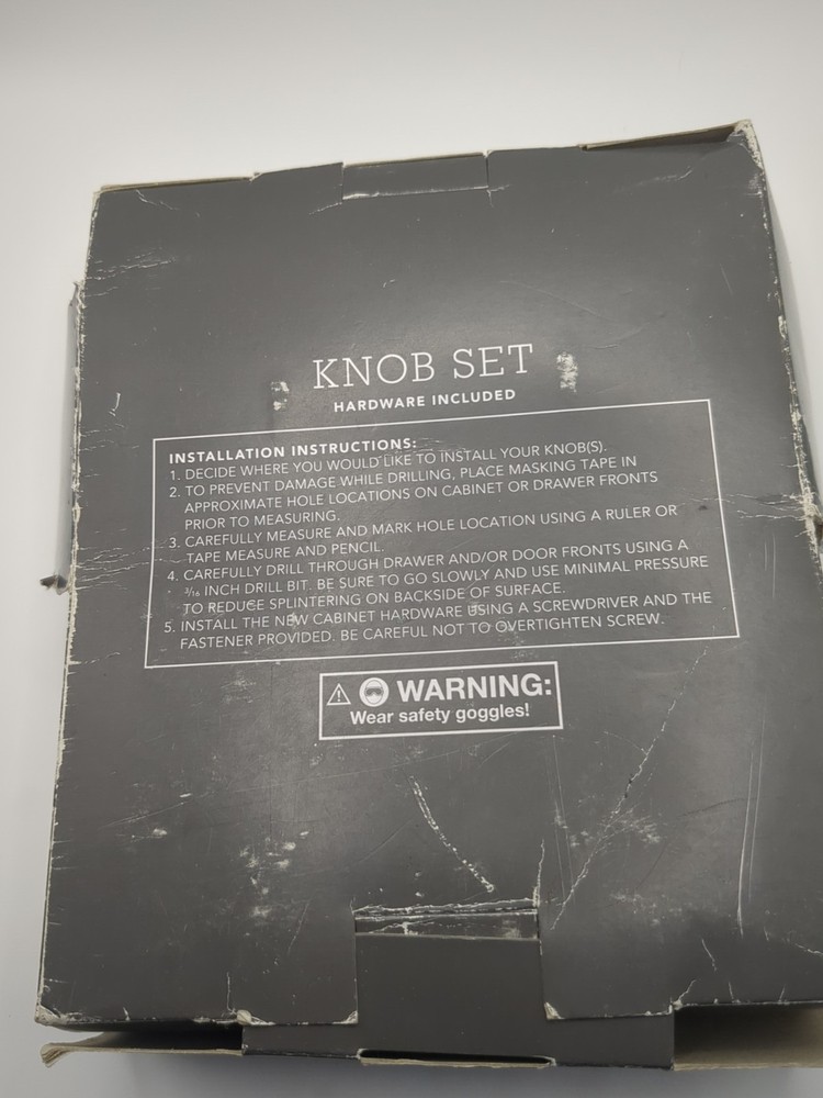 Threshold Square Satin Nickel Cabinet Knobs 10 Pack NIB