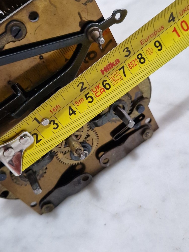 Antique Gustav Becker Clock Movement And Pendulum Gong Ect