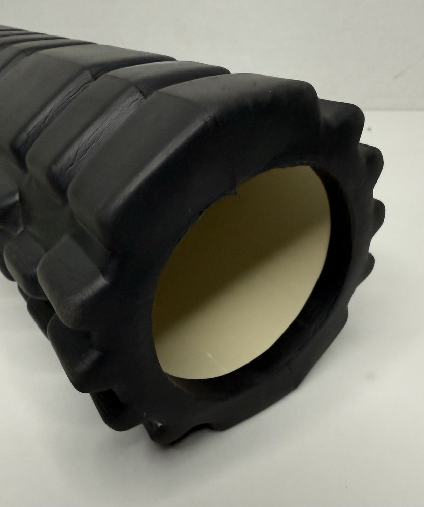 Deep Tissue Foam Massage Roller Black 12”x4”