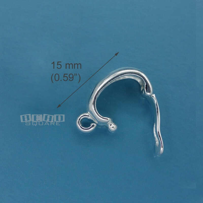 Sterling Silver Hinged Pendant Bail Enhancer Connector w/Open Loop #33319