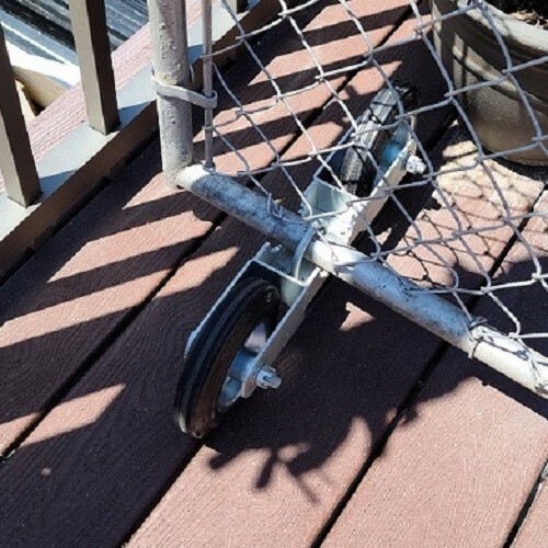 GATE WHEEL DOUBLE WHEEL CARRIER