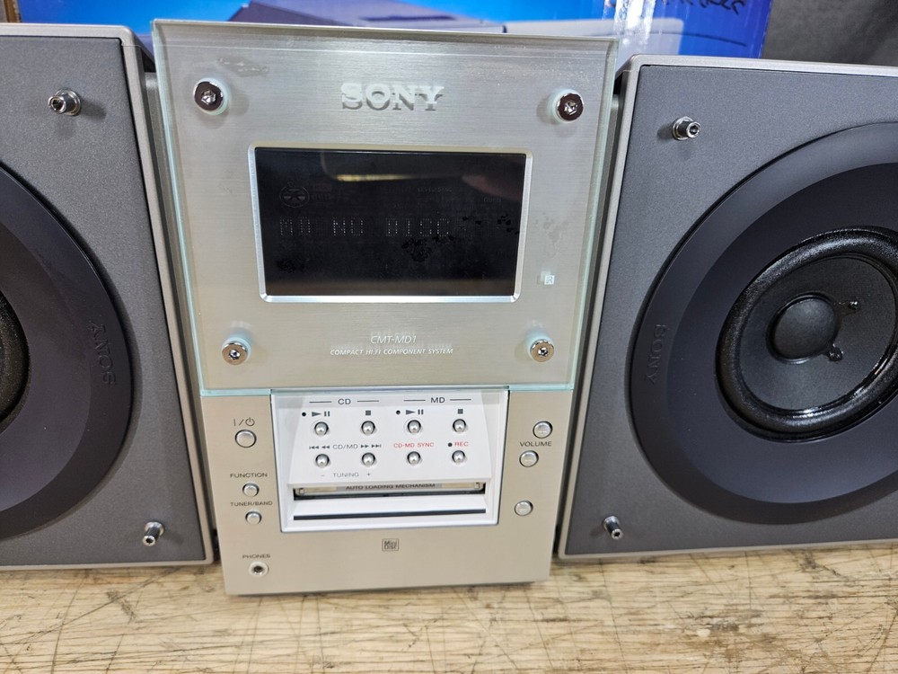 SONY CMT-MD1 Mini Disk Stereo System - VIDEO DEMO! 🎥📺✅