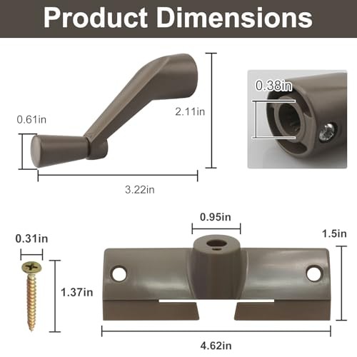 Casement Window Operator Cover & Handle, Window Crank Handle Operator Cover