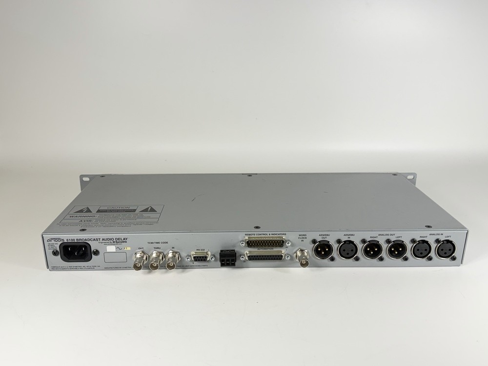 Symetrix AirTools 6100 Broadcast Profanity Delay 40s AES Digital Audio XLR