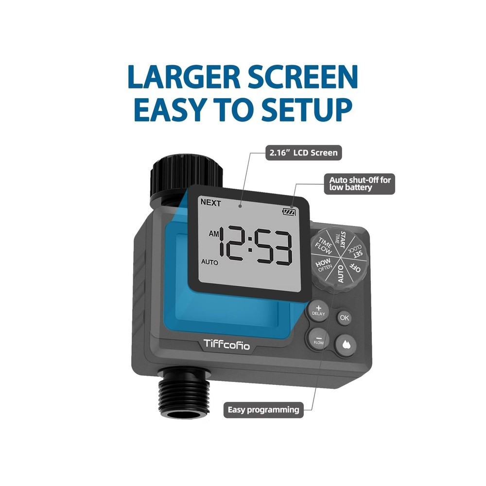 New Programmable Water Volume Control Sprinkler Timer, Water Durati... Fast Ship