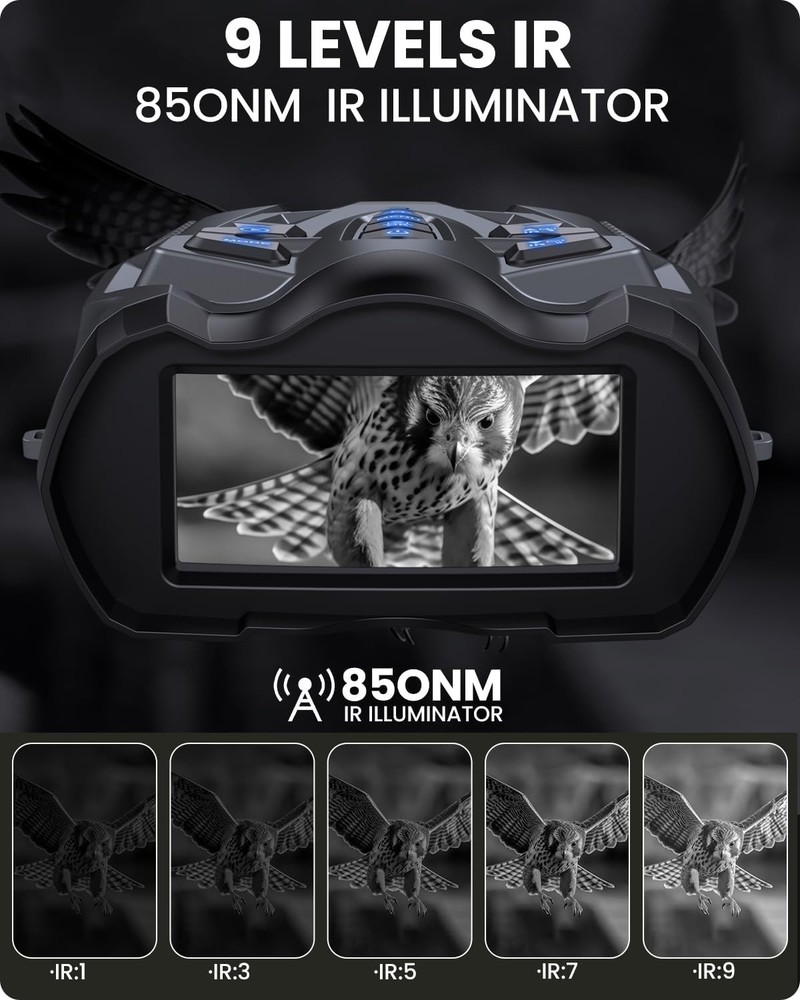 HD Night Vision Binoculars with 5000mAh Battery