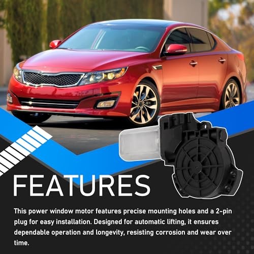 Power Window Motor Front Left Regulator Compatible with 2011-2015 Kia Optima