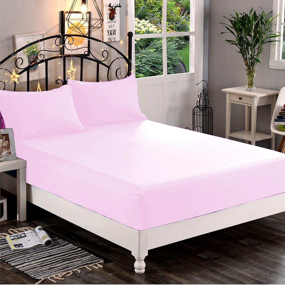 Soft Bedding 1000 - 1200 Thread Count Egyptian Cotton Pink Solid Select Item