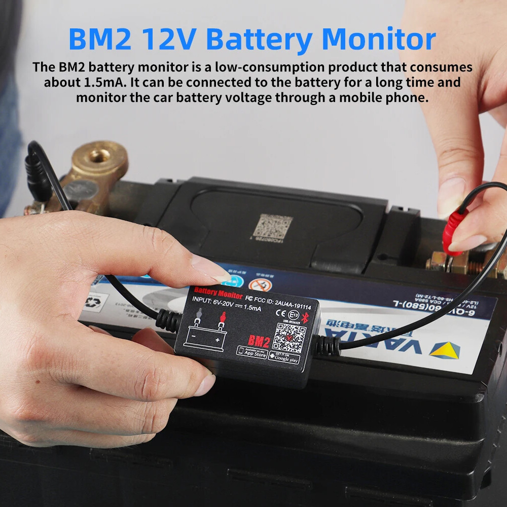 Battery Tester Bluetooth Analyzer 12V Voltage Test Diagnostic Tool For Samsung