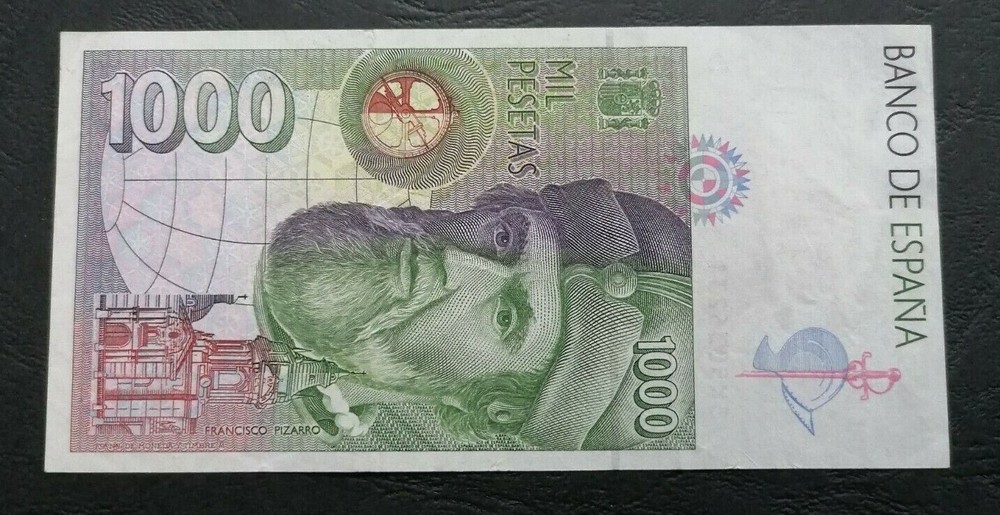 SPAIN 1000 PESETAS 12/10/1992