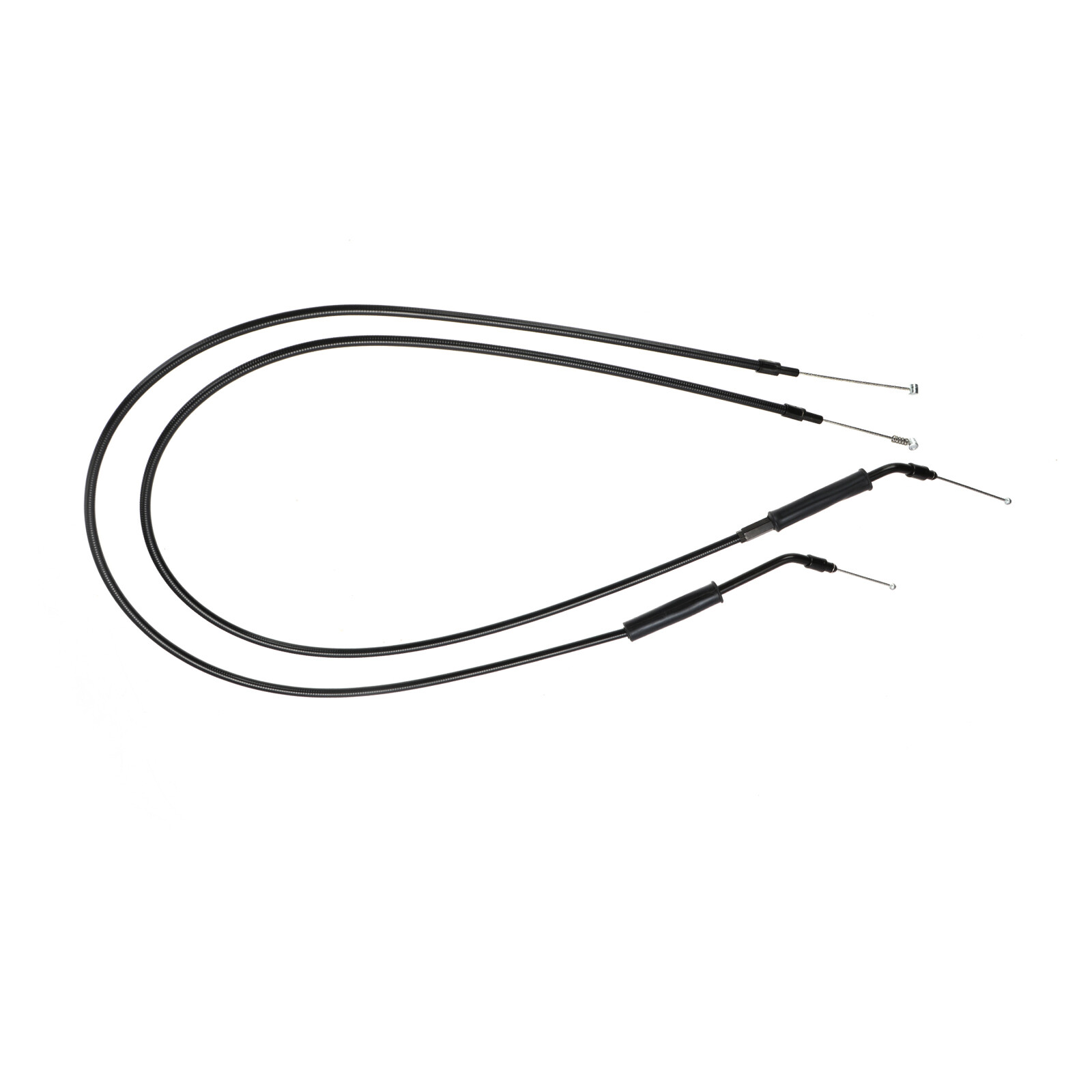 44.3" Black Throttle Idle Cable For Harley 00-06 Touring Electra Glide Road King