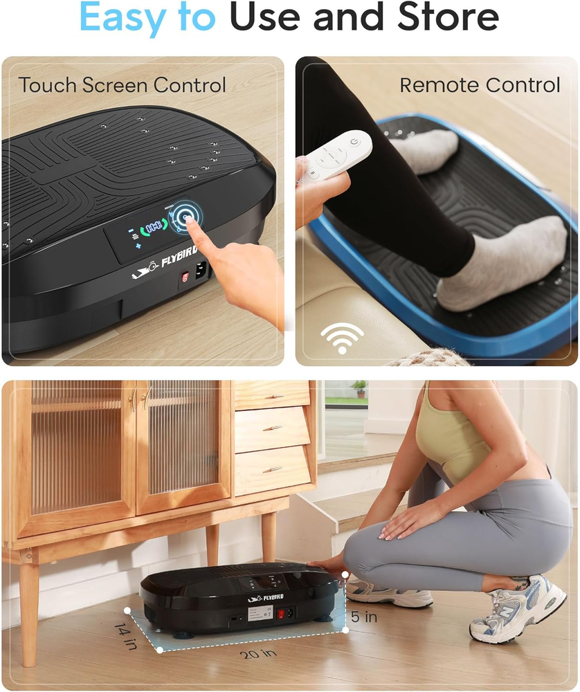 Vibration Plate Exercise Machine, Lymphatic Drainage Machine, Whole Body Workout