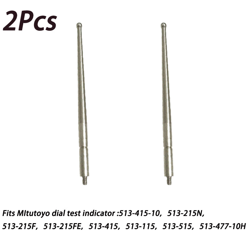 2Pcs Contact Points Dial Test Indicator2mm Carbide Ball Tips Mitutoyo 513-215N