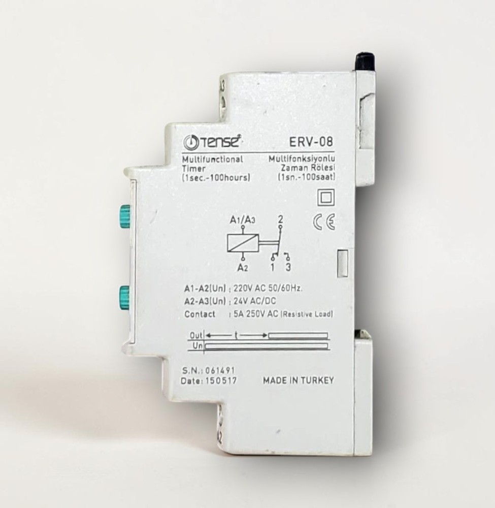 TENSE ERV-08 ELECTRONIC TIMER 220VAC FREE FAST SHIPPING