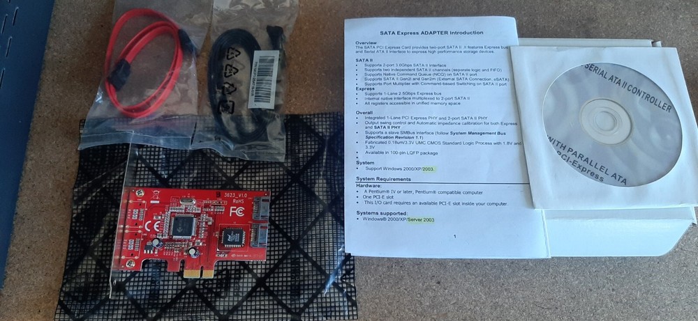 2-Port SATA RAID Controller PCIe (Windows)