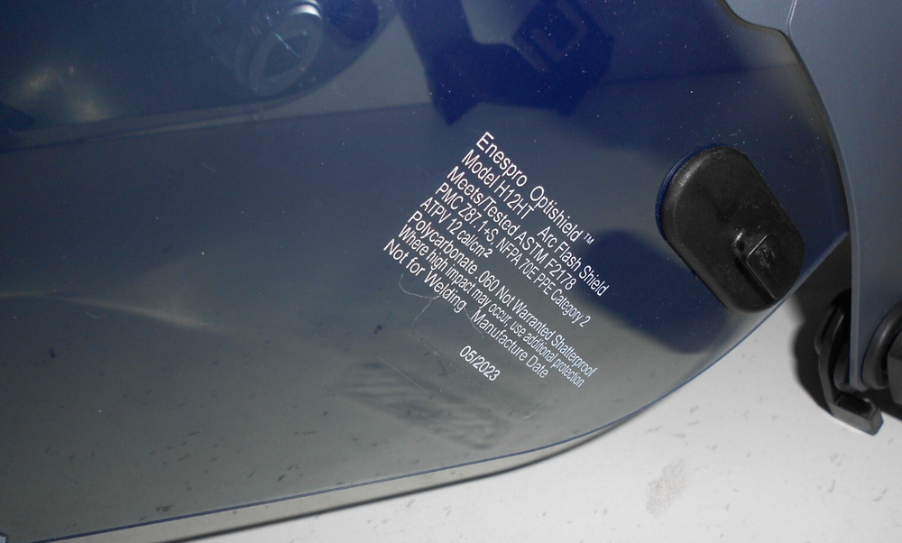 ENESPRO Optishield H12HT Clear Faceshield ARC Flash Shield Free Shipping