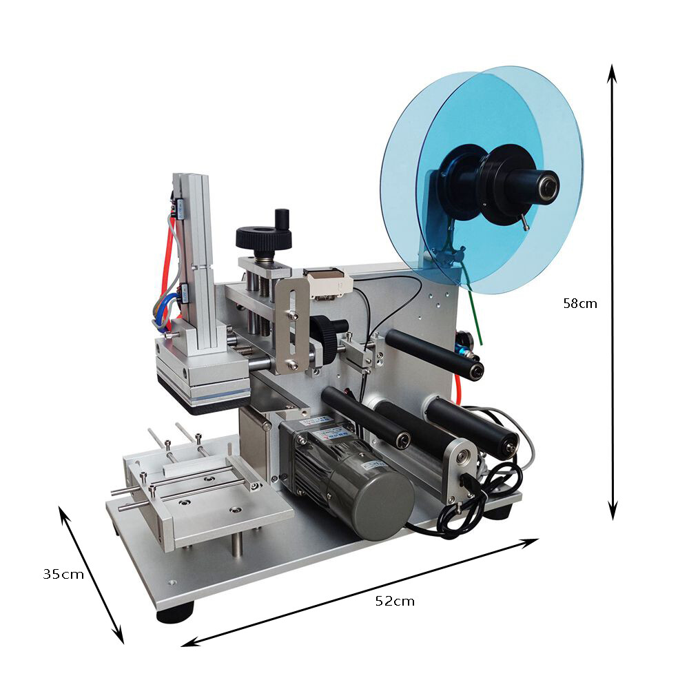 Semi-Automatic Flat Labeling Machine Flat Surface Labeling Use Excluding Pump