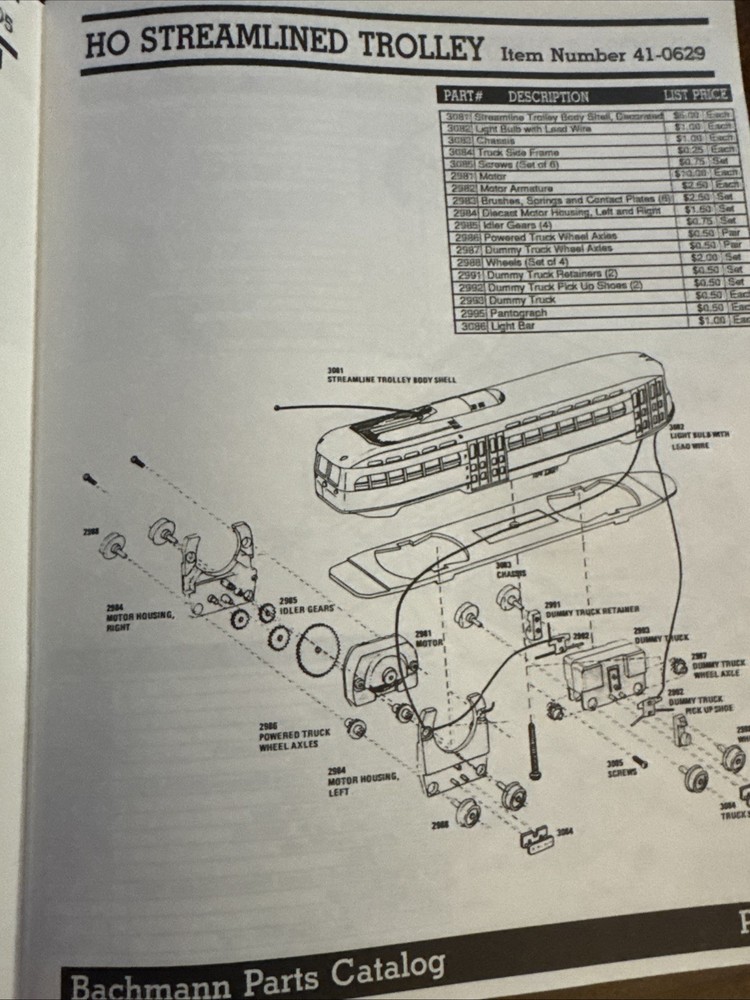 1990 Bachmann Parts Catalog