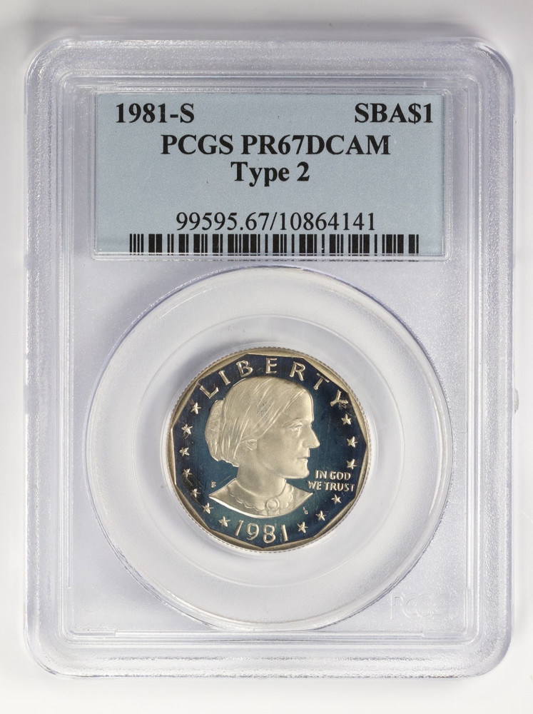 1981-S $1 Susan. B Anthony Proof Dollar Type 2 PCGS PR67 DCAM