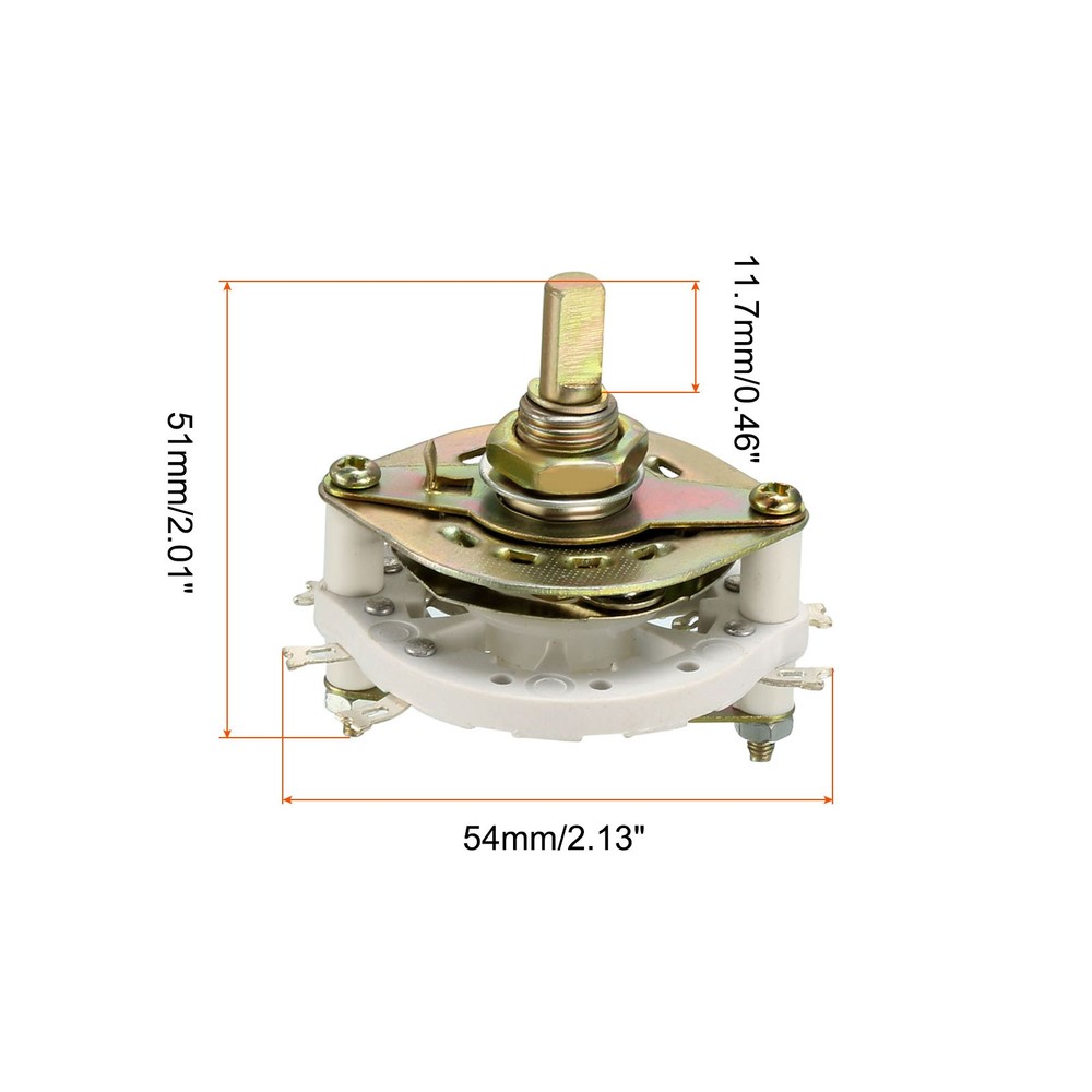 Band Selector Rotary Switch 2P2T 2 Pole 2 Position 1 Deck