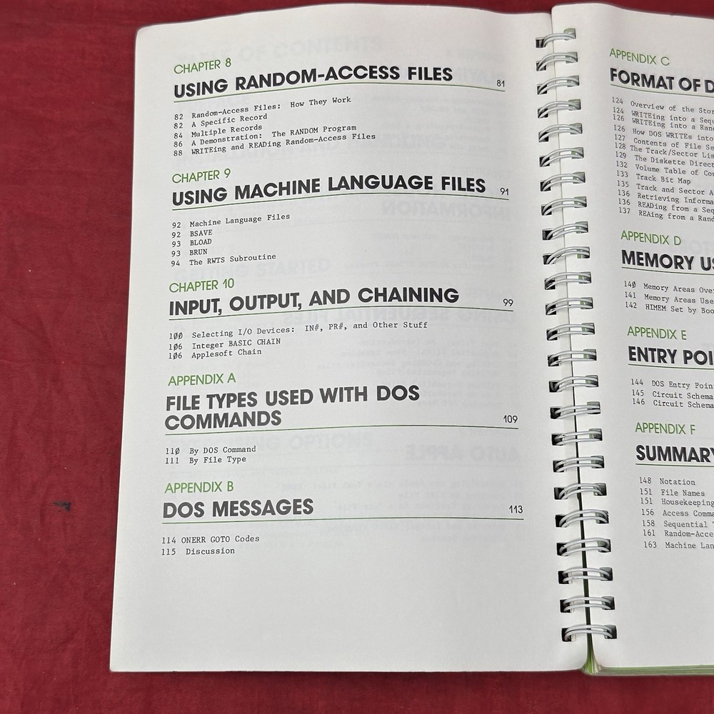 The DOS Manual Apple II Disk Operating System VTG 1980 Reference Manual Book