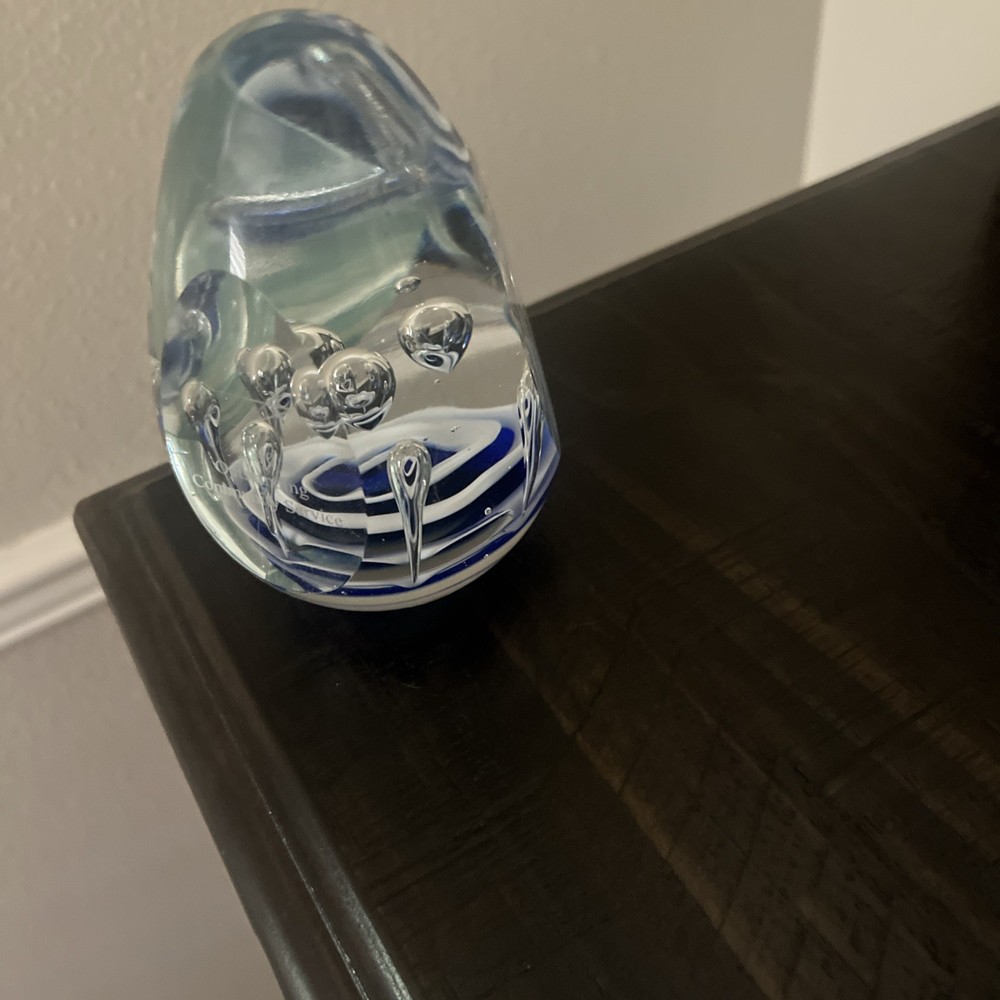 Lockheed Martin Glass Paperweight