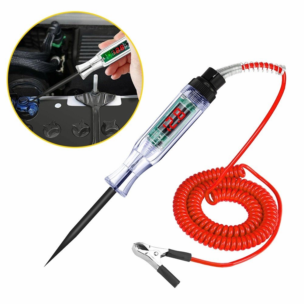 Digital Electric Voltage Circuit Tester for Headlight Taillight Socket 2.6-32V V