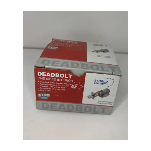 Shield Security Deadbolt One Sided Interior # 913789