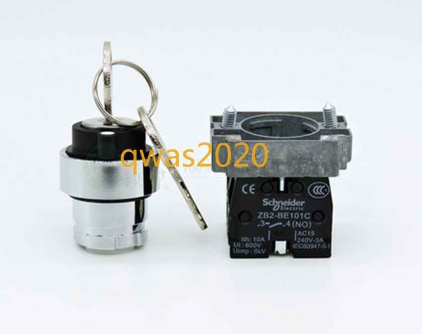 1pc New 100% tested 2-speed key selector switch XB2-BG61C
