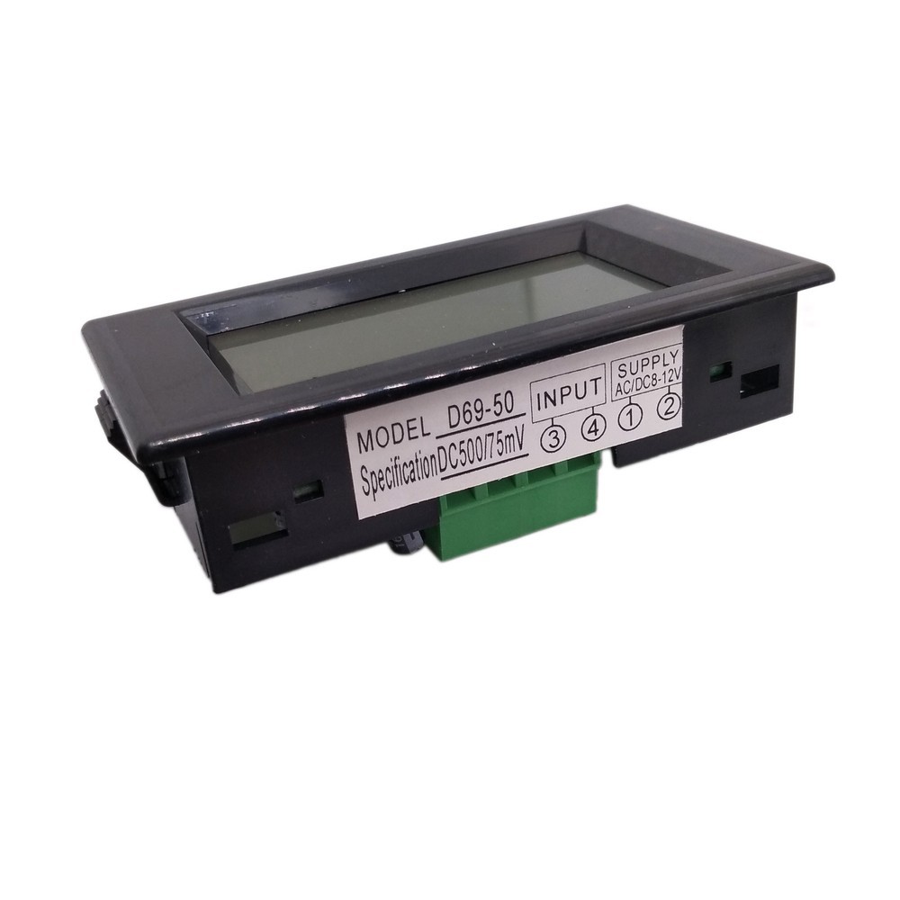 1pcs Blue LCD Digital AMP Current Panel Meter Ammeter DC 500A & Shunt