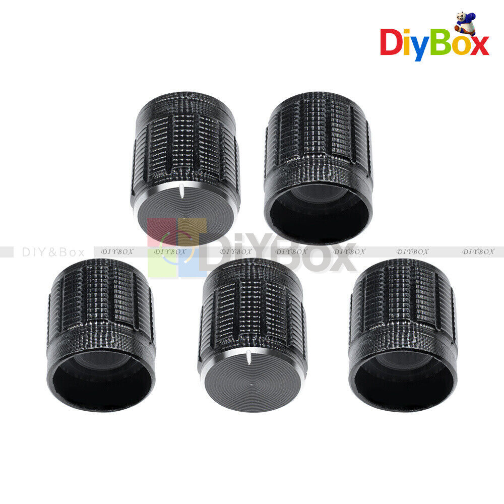 20PCS Useful Volume Control Rotary Knobs For 6mm Dia Knurled Shaft Potentiometer