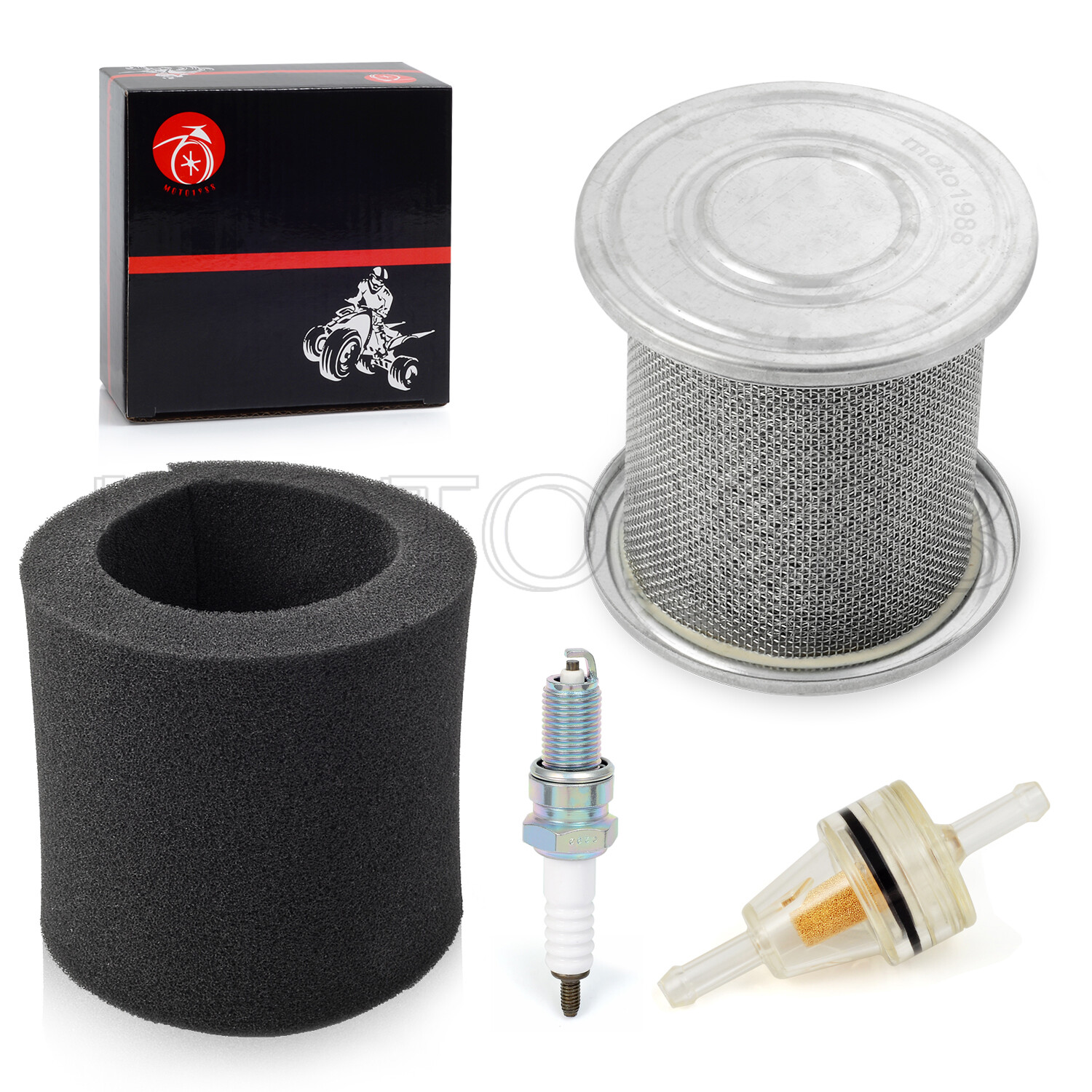 FOR HONDA AIR FILTER CAGE & SPARK PLUG KIT XR100R XR80R TRX90 CRF100F CRF80F NEW