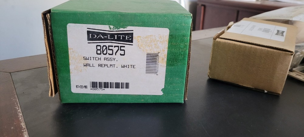 DA-LITE 80575 white wall switch assembly