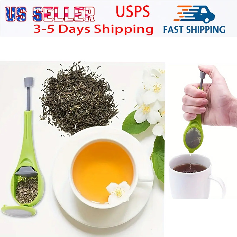 Silicone Tea Strainer Kitchen Tea Set Press Tea Leaf Filter Reusable Tea Infuser