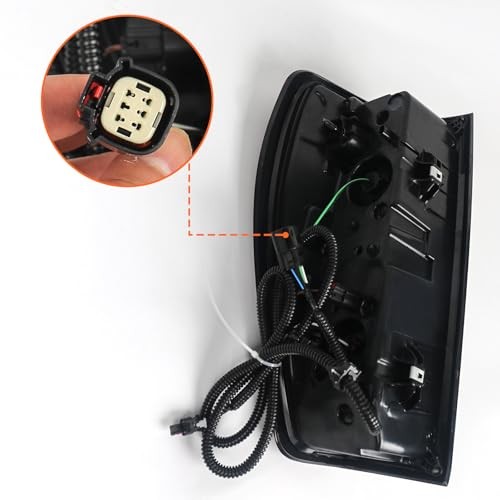 Tail Light Assembly Compatible with GMC Sierra Right/Passenger Halogen