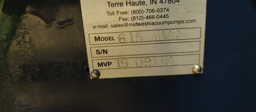 Edwards/ Stokes 615 MVR Booster pump