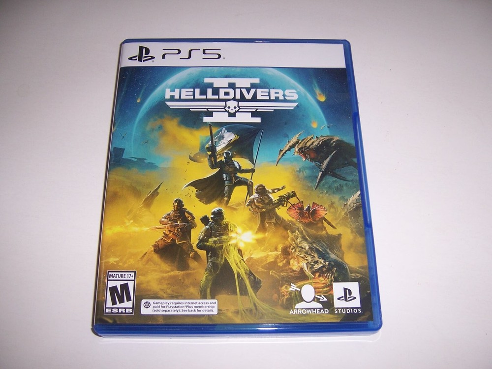 Replacement Box Case Only - Helldivers II 2 PlayStation 5 PS5 AUTHENTIC