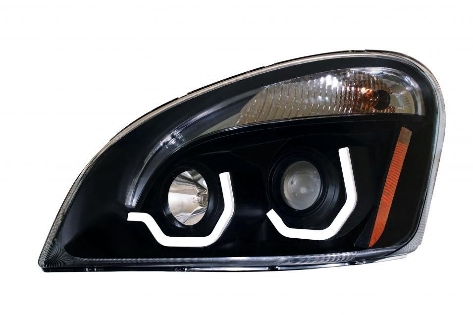 LED Projection Headlight for Freightliner Cascadia - Blackout - Driver Side